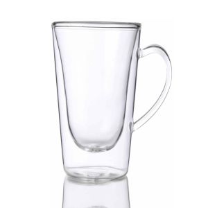 Luigi Bormioli Thermic Double Wall Hot Drink Glass Mugs (Set of 2) | 14oz