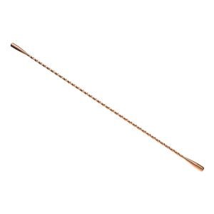 Barfly Double Ended Stainless Steel Cocktail Stirrer - Copper Plated (M37020CP) angled