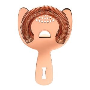 Barfly Heavy Duty Stainless Steel Spring Bar Cocktail Strainer - Copper Plated (M37026CP) bottom