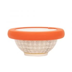 Food Hugger Bowl Lid - Terracotta | Medium shown with bowl (not included)