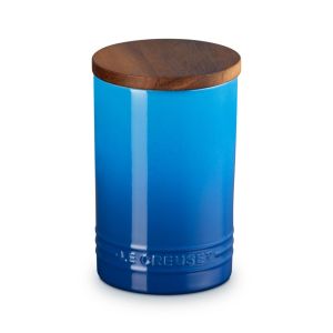 Le Creuset Signature 26oz Stoneware Canister with Acacia Wood Lid 