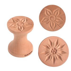 image shows Marcato Corzetti Mold Double Star & Flower  against a blank, white background
