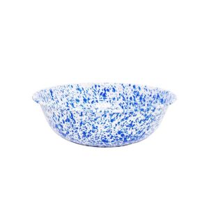 crow canyon 8 qt medium blue basin on white background