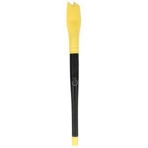 Yellow Mercer Silicone Plating Brush with Saw Tooth Head (M35603) from Mercer Culinary/Cutlery Tools -- Product