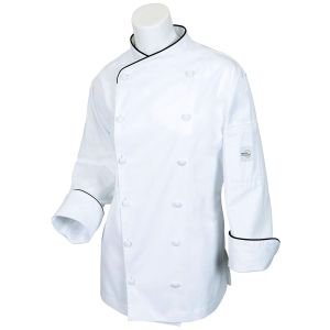 Mercer Women's Chef Coat and Ladies' Chef Jacket for Chefs, Caterers, and Cooking Professionals: M62050WB1X, XL Size
