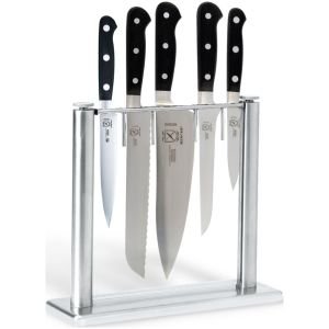 Mercer Cutlery Renaissance Knife Set Glass Block Set 6 Piece