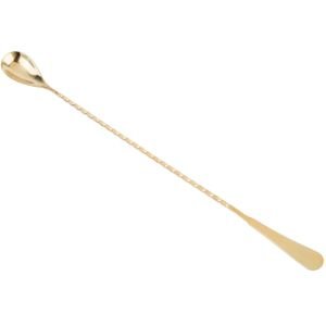 Mercer Barfly 13.2" Gold-Plated Japanese-Style Bar Spoon