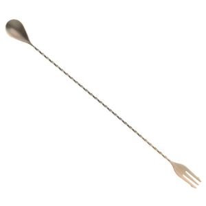 Mercer Barfly 15.75 Antique Copper Bar Spoon with Fork - M37016ACP