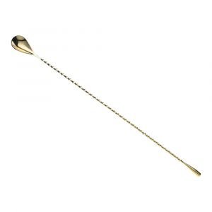 Mercer Barfly 15.75In Gold-Plated Teardrop Bar Spoon M37013GD