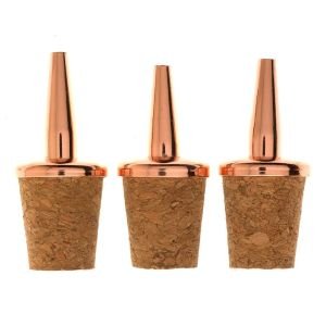 Mercer Barfly Copper-Plated Dasher Tops - Set of 3 - M37049CP