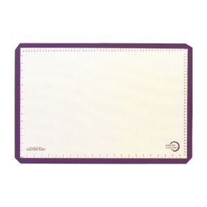 Mercer Culinary Half Size Silicone Baking Mat with Purple Border - M31093PU