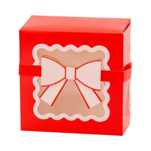 My Mind's Eye Red and Pink Cookie Box with Bow