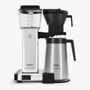 Moccamaster KBGT Automatic Drip-Stop Coffee Maker (40 oz Thermal Carafe) | Polished Silver