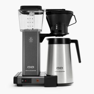 Moccamaster KBT741 Manual-Adjust Drip-Stop 40oz Coffee Maker - Stone Grey, Thermal Carafe (79115)
