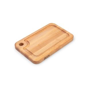 John Boos Prestige Series 16" x 10" x 1.25" Cutting Board with Juice Groove and Finger Hole | Northern Hard Rock Maple
