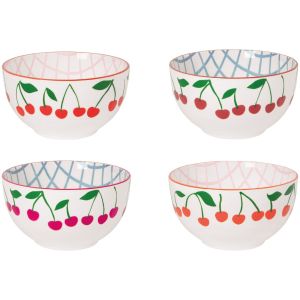  image shows Danica Jubilee Everyday Bowls (Set of 4) | Very Cherry against a blank, white background