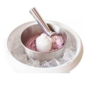  Ice Cream Attachment for Kitchenaid - 2 Quart Frozen Ice Cream  & Sorbet Gelato Maker for Kitchenaid Ice Cream Maker Attachment Compatible  4.5 Qt and Larger Stand Mixers with Silicone Spatula