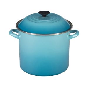 LeCreuset 10qt Stock Pot - Caribbean Blue