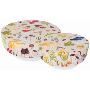 Now Designs by Danica Bowl Covers (Set of 2) | Field Mushrooms