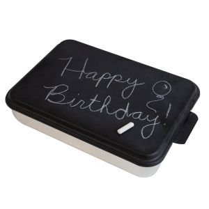 Aluminum Cake Pan with Black Chalkboard Lid - NCP-CB-8