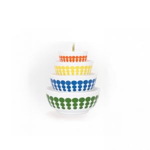 Twinkl Toast Stackable Miniature Vintage Bowls ornament | Butterfly Gold against a white background