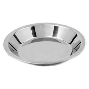 Nine Inch Pie Plate by Norpro in Stainless Steel