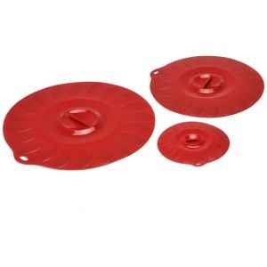 Norpro Suction Air Tight Lids Red