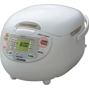 Zojirushi Micom Neuro Fuzzy 5.5-Cup Rice Cooker & Warmer - Premium White (NS-ZCC10WZ)