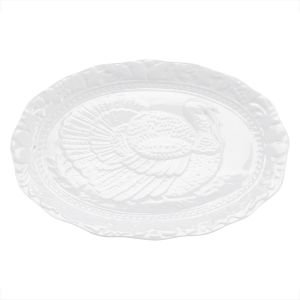 Harold Import Company (HIC) Turkey Platter in White Porcelain: NT113
