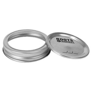 Roots & Harvest Wide Mouth Canning Lids & Bands | Pack of 12