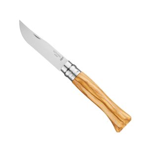 Olive wood folding knife