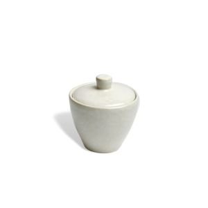 Carmel Ceramica Cozina Sugar Bowl with Lid | White