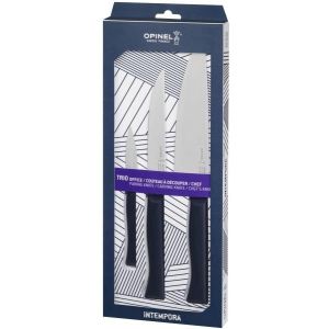 Opinel Intempora Trio Blue Handle Knife Set - 002224