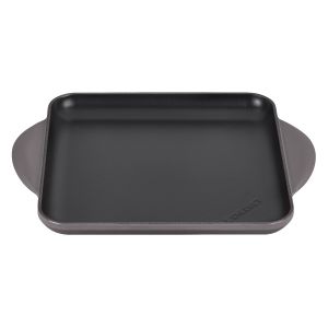 Le Creuset 9.5" Square Signature Enameled Cast Iron Griddle Pan | Oyster Grey
