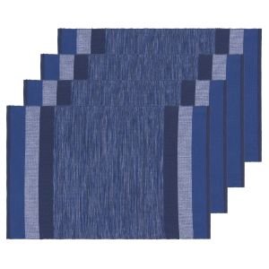 Now Designs Second Spin Recycled Collection 13" x 20" Placemats (Set of 4) | Indigo