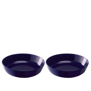 image shows LSA Collective 7.75" Starter/Pasta Bowl (Set of 2) | Cobalt against a blank, white background