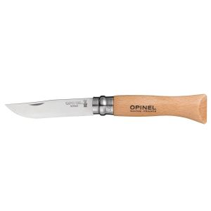 image shows Opinel Blister Pack No.06 Stainless Steel Folding Knife  against a blank, white background
