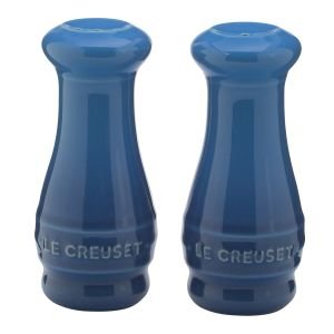 Le Creuset Salt & Pepper Shakers 2 Pc Set Turquoise Blue 5