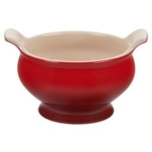 Le Creuset 20oz Heritage Soup Bowl | Cerise/Cherry Red