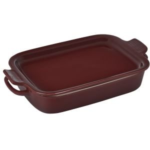 Pampered Chef 9 x 9 Cranberry Square Baker Stoneware Cookware - household  items - by owner - housewares sale 