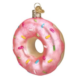 Old World Christmas Ornament | Pink Sprinkles Donut