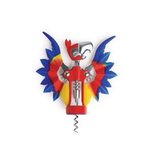OTOTO Pinot the Parrot Corkscrew against a white background
