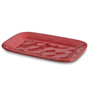 Rachael Ray Cucina Collection 8" x 12" Rectangular Platter | Cranberry Red
