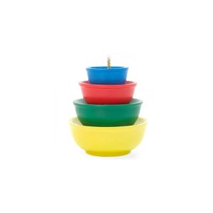 Twinkl Toast Stackable Miniature Vintage Bowls ornament | Primary against a white background