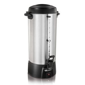 Proctor-Silex Commercial Coffee Urn: Aluminum Housing, 100-cup Capacity (Item 45100) Side View