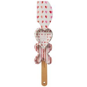C.R. Gibson Love Is The Secret Ingredient Spatula With Cookie Cutters Gift Set