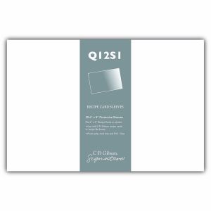 C.R. Gibson 4" x 6" Single Recipe Card Protector Sheets | 20-Pack