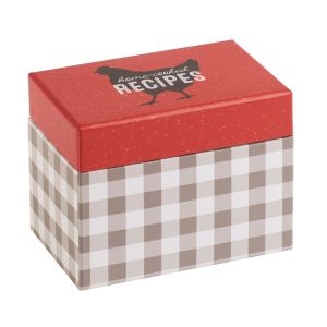 C.R. Gibson 4" x 6" Recipe Box with Cards | Home Cooked Recipes
