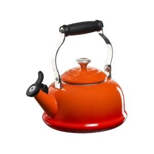 Le Creuset 1.7 Qt. Classic Whistling Kettle Stainless Steel Knob | Flame Orange