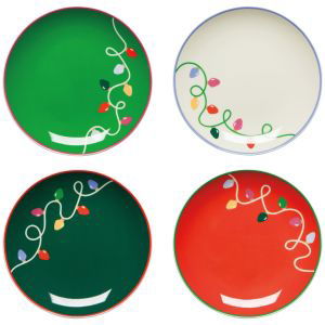 Danica Jubilee Set of 4 Appetizer Plates | Holiday Glow